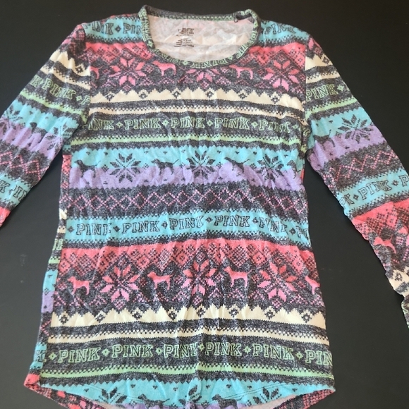 Victoria's Secret Multicolor Long Sleeve Tee - Picture 1 of 6